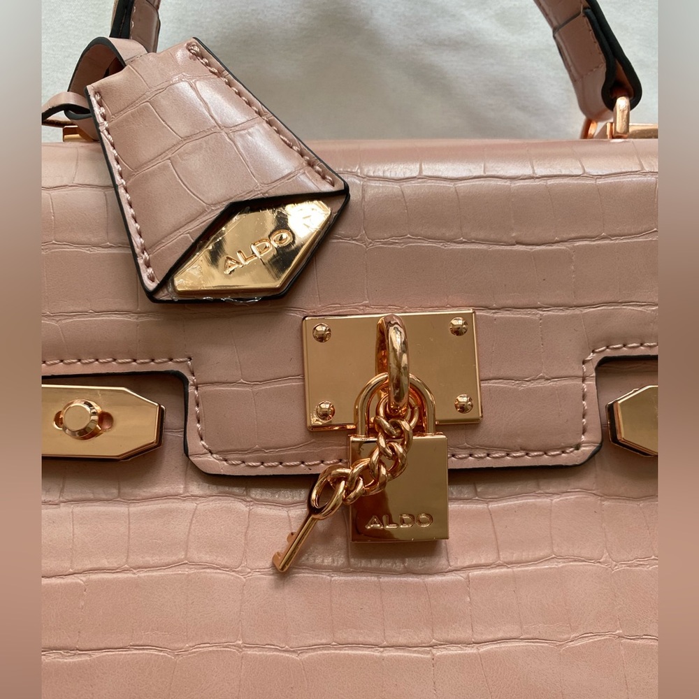 Aldo Agroliaa Faux Leather Top Handle Bag Gem